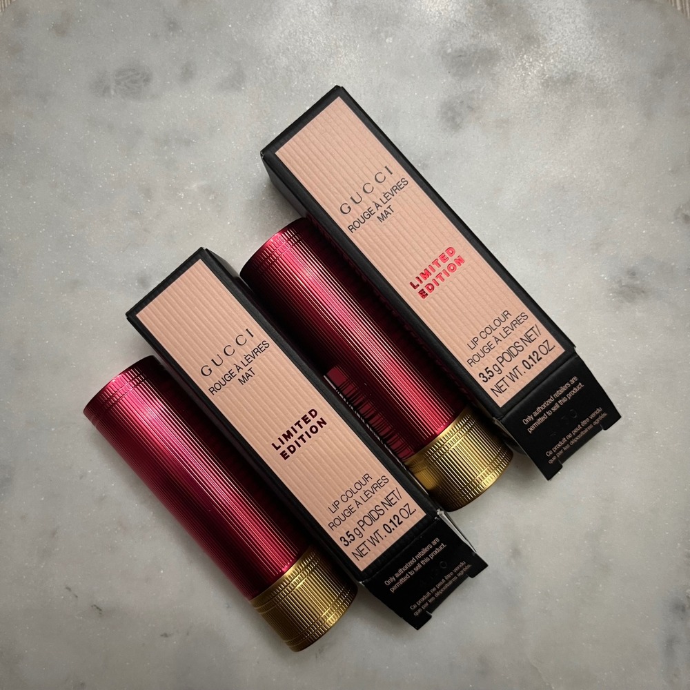 Gucci Rouge a Levres Lipstick Matte 505 Janet Rust Limited Edition Lip 3.5g x 2